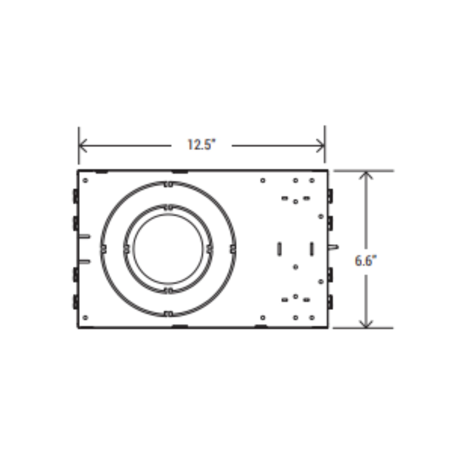 Mounting Plate for Canless Downlights - 3"/4"/6" - Dimensions