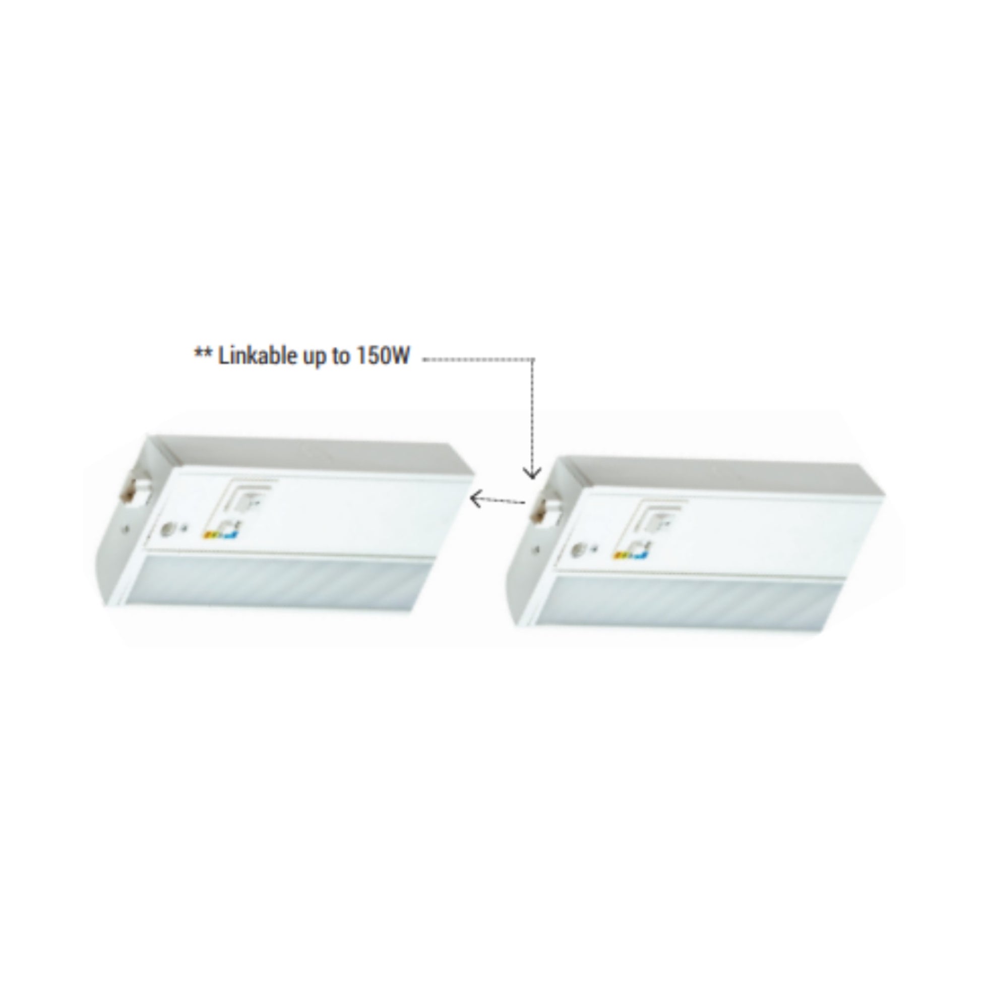 Tilting Lens LED Under Cabinet Task Light - 5 Color Temperature Adjustable - Linkable up to 150W