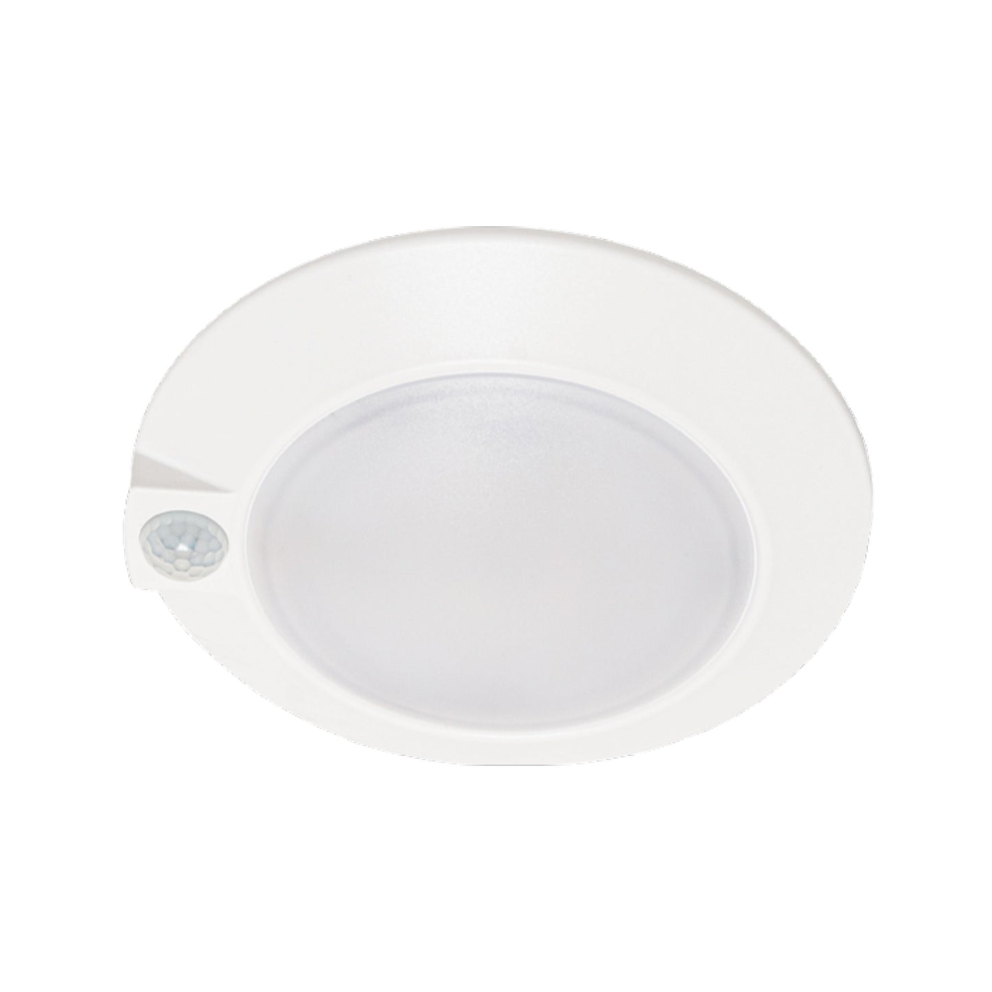 Plastic Trim LED Surface Mount Light with Motion Sensor - 4 inch