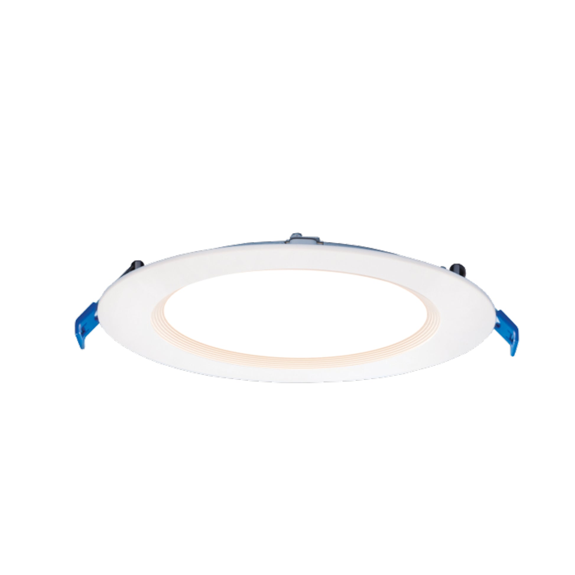 Ultra-Slim Round Baffled Canless LED Recessed Downlight - 5 Color Temperature Adjustable - 6 inch