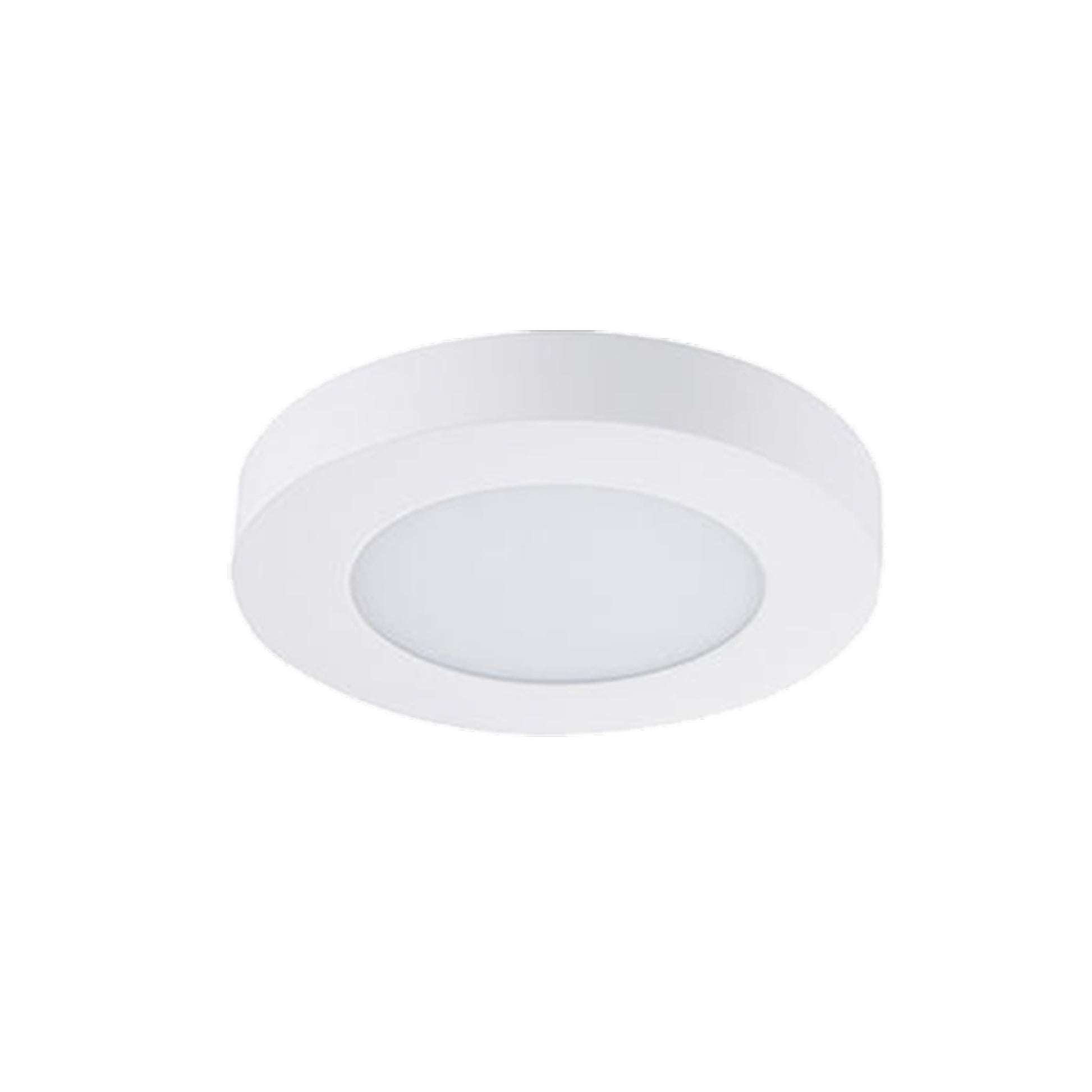 Round Slim Surface Mount LED Recessed Downlight - 5 Color Temperature Adjustable - White - 5 inch