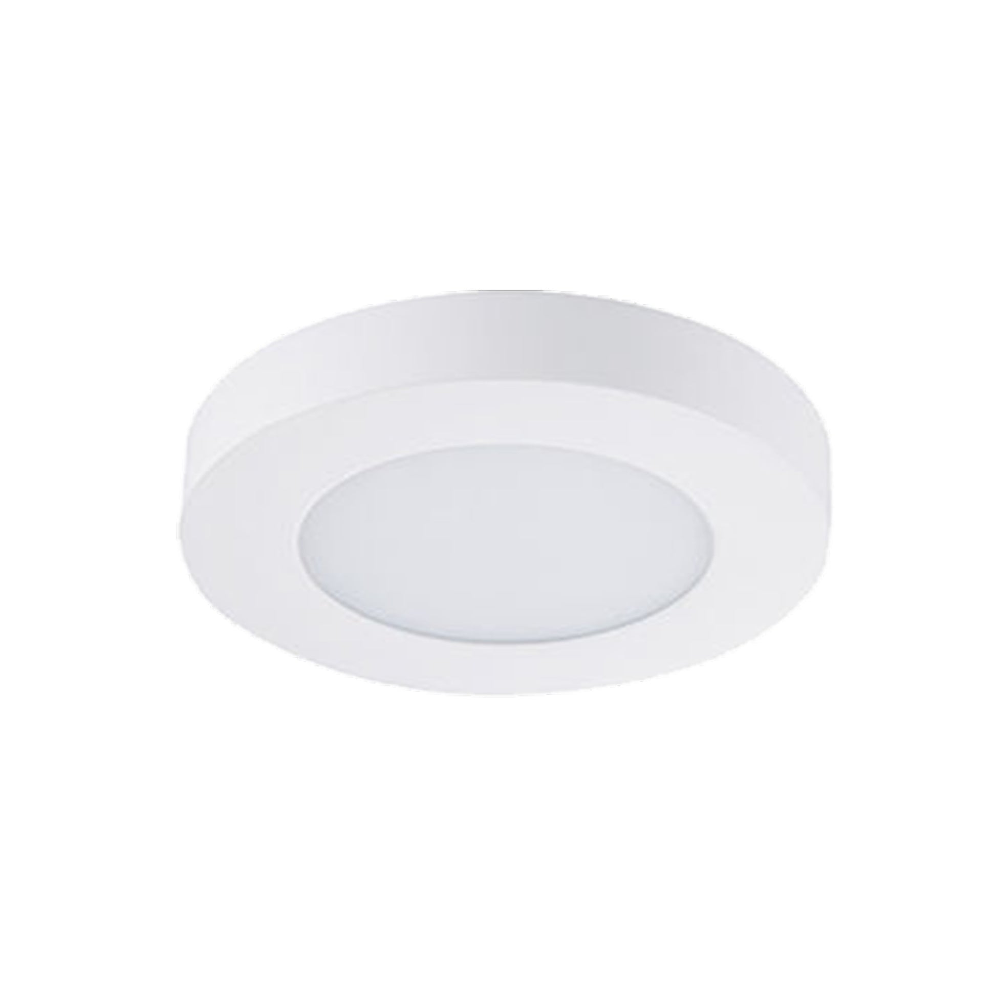 Round Slim Surface Mount LED Recessed Downlight - 5 Color Temperature Adjustable - White - 7 inch