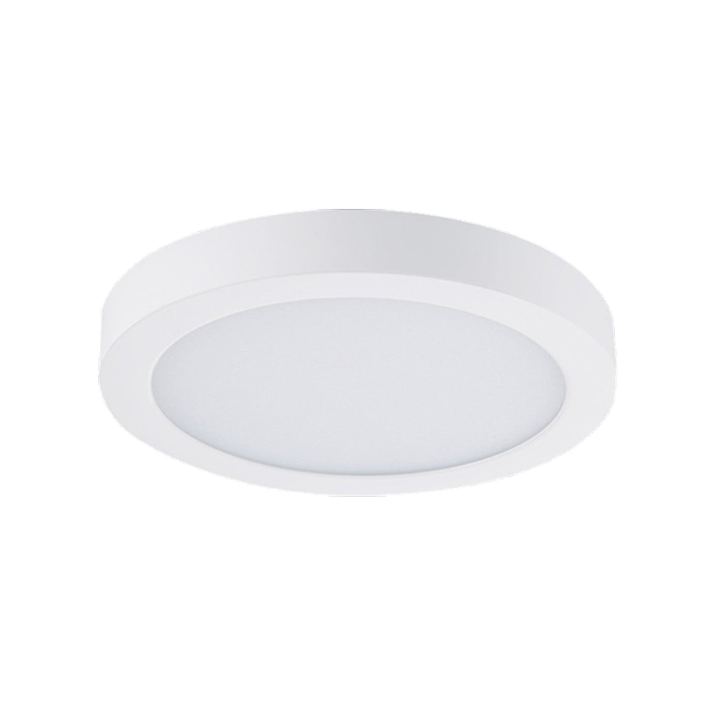 Round Slim Surface Mount LED Recessed Downlight - 5 Color Temperature Adjustable - White - 9 inch