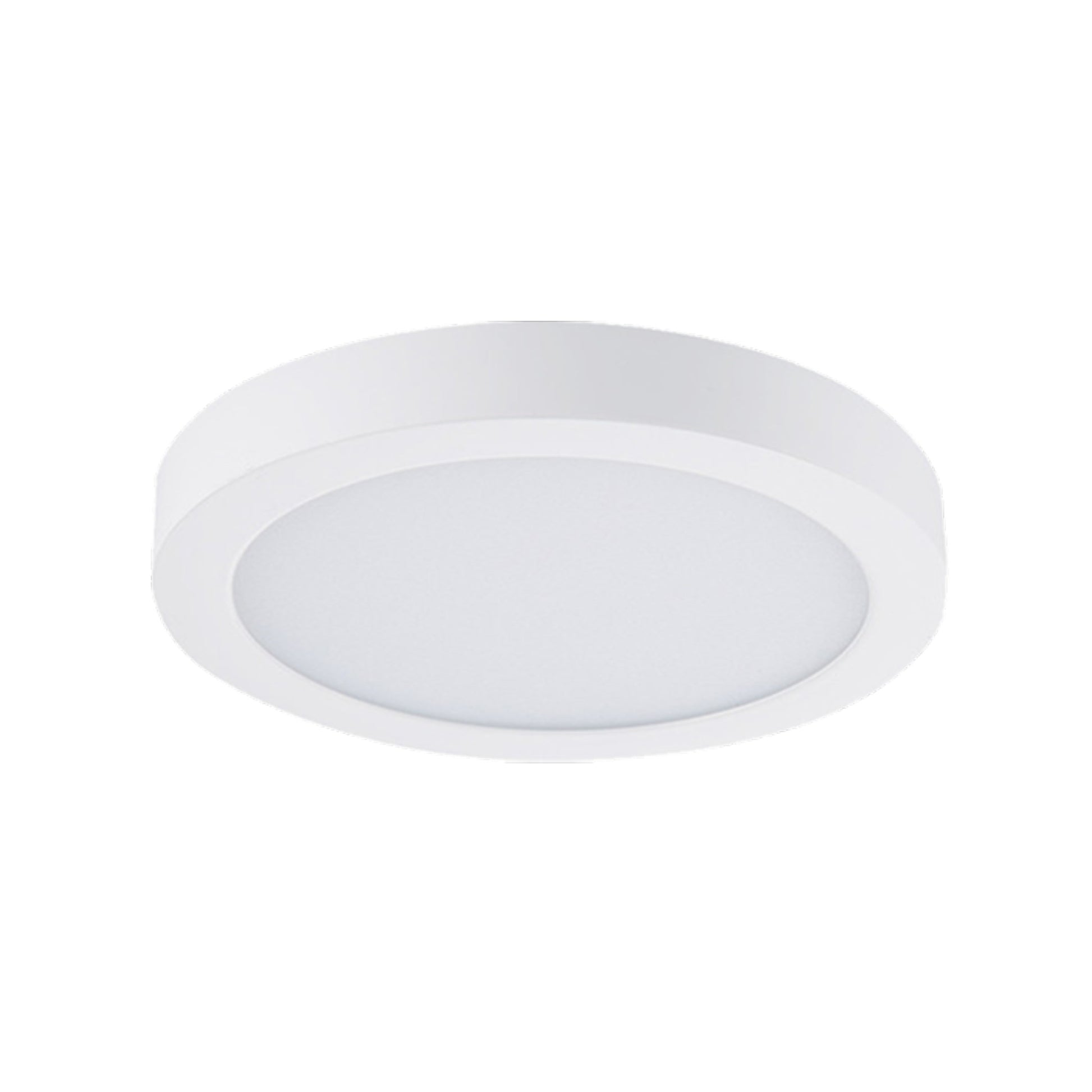 Round Slim Surface Mount LED Recessed Downlight - 5 Color Temperature Adjustable - White - 9 inch