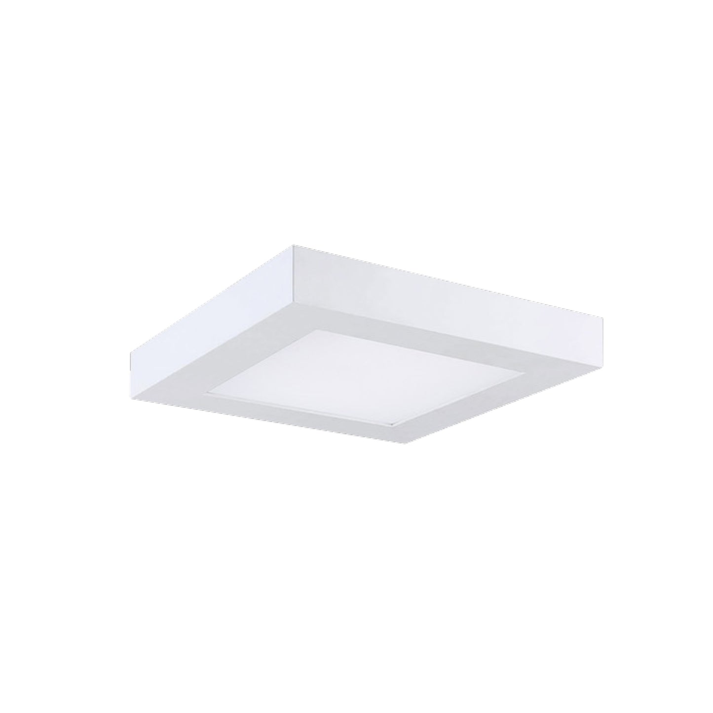 Square Slim Surface Mount LED Recessed Downlight - 5 Color Temperature Adjustable - White - 5 inch