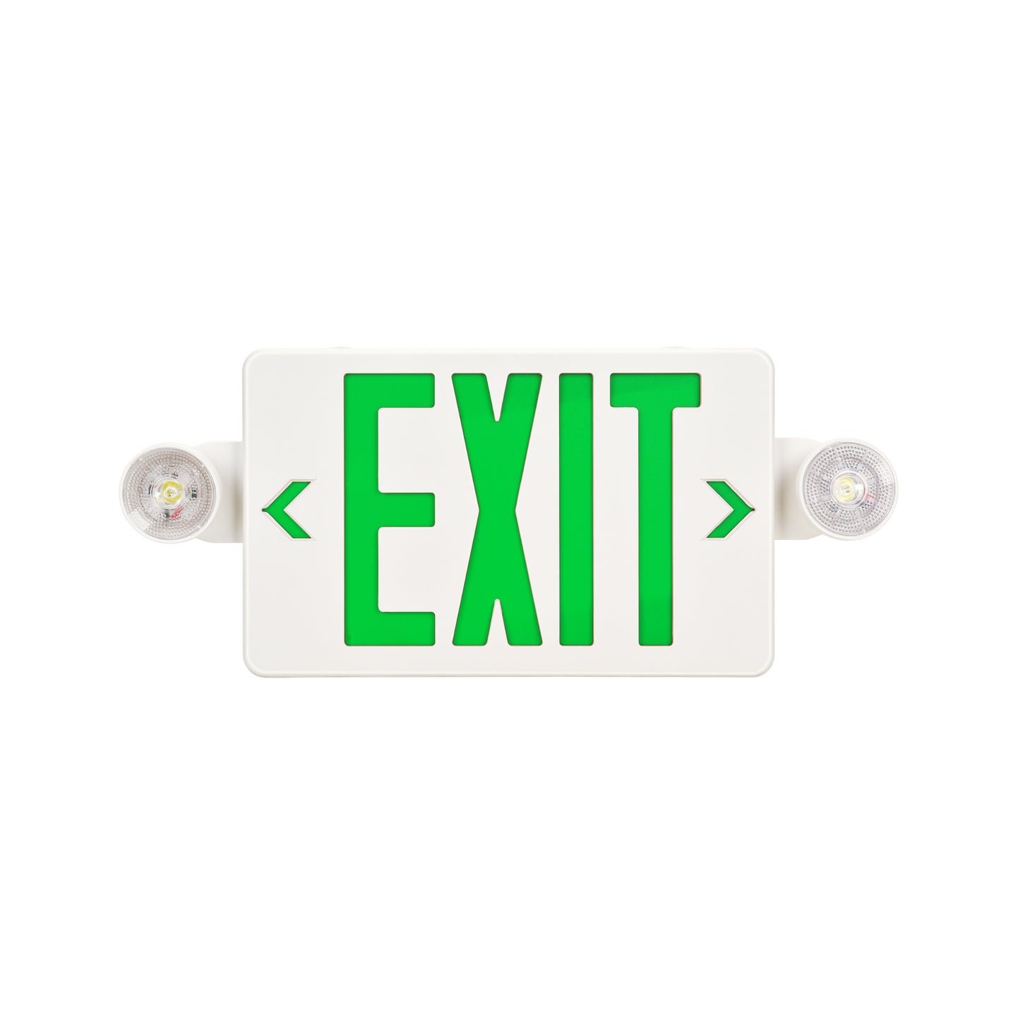 Exit Sign with Emergency LED 360 Degree Rotating Green